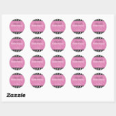 Trendy Zebra Stripe Favor Stickers (Vel)