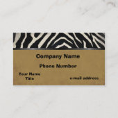 Trendy Zebra Stripes Visitekaartje (Voorkant)