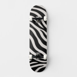 Trendy zebraprint unieke stijlvolle skateboard