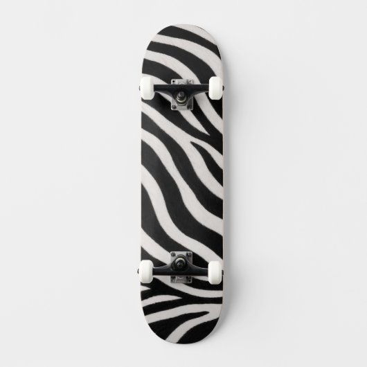 Trendy zebraprint unieke stijlvolle skateboard (Voorkant)