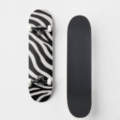 Trendy zebraprint unieke stijlvolle skateboard (Voorkant)
