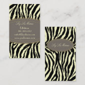 Trendy zebraprint visitekaartje (Voorkant / Achterkant)