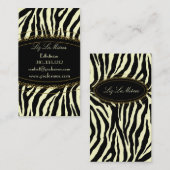 Trendy zebraprint visitekaartje (Voorkant / Achterkant)