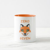 Trendy Zero Fox met de zin Emoji Cartoon Mok (Midden)