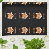 Trendy Zero Fox met de zin Emoji Cartoon Theedoek (Gevouwen)