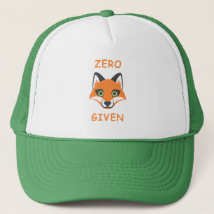 Trendy Zero Fox met de zin Emoji Cartoon Trucker Pet