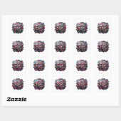 Trendy Zilver AMERIKA EERST Sticker Ontwerp (Vel)