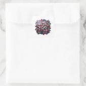 Trendy Zilver AMERIKA EERST Sticker Ontwerp (Tas)