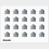 Trendy Zilver NOOIT OPGEVEN Sticker Kunst (Vel)