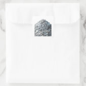 Trendy Zilver NOOIT OPGEVEN Sticker Kunst (Tas)