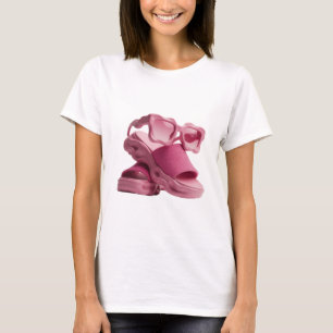 Trendy Zilveren ABSTRACTE KUNST Artistiek Motief T-shirt
