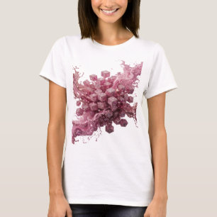 Trendy zilveren ABSTRACTE KUNST Grafische T-shirt