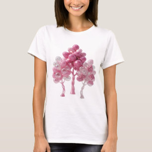 Trendy Zilveren BALLOON BOOM DECORATIE 3D Tekst Ku T-shirt
