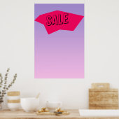 Trendy Zine Style Sale Sign Paper Cut-Out Poster (Keuken)
