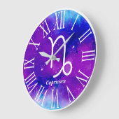 Trendy Zodiac Nebula Capricorn Symbol Grote Klok (Hoek)