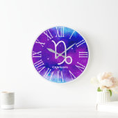 Trendy Zodiac Nebula Capricorn Symbol Grote Klok (Huis)