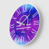 Trendy Zodiac Nebula Libra Symbol Grote Klok (Hoek)