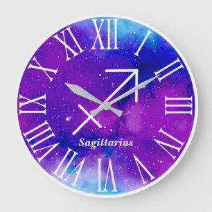 Trendy Zodiac Nebula Sagittarius Symbol Grote Klok