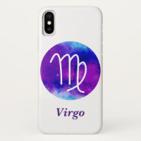 Trendy Zodiac Sign Virgo Paarse Nebula