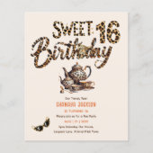 Trendy Zoete 16 Luipaardprint Theepartij (Voorkant)