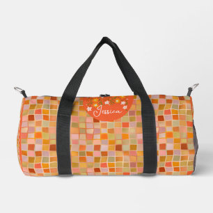 Trendy zomer chic oranje mozaïek plunjezak