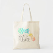 trendy zomer " strand alsjeblieft " , kleurrijke a tote bag (Voorkant)