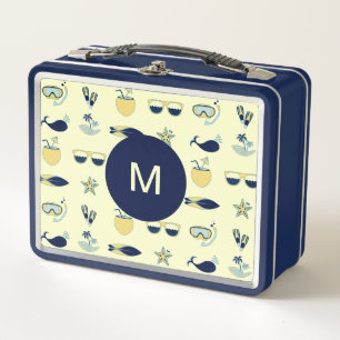 Trendy zomer symbolen patroon Monogram