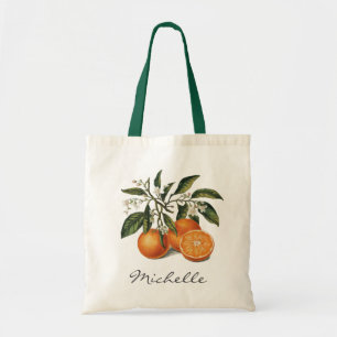 Trendy Zomer Tropische Aquarel Citroen Sinaasappel Tote Bag