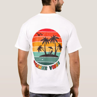 trendy "zomer vibes" t-shirt
