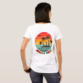 trendy "zomer vibes" t-shirt (Achterkant volledig)