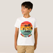 trendy "zomer vibes" t-shirt (Voorkant volledig)