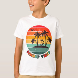 trendy "zomer vibes" t-shirt