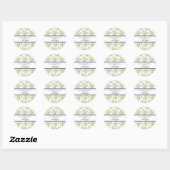 Trendy zomerbloemen bruiloft Sticker (Vel)