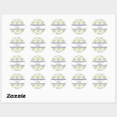 Trendy zomerbloemen bruiloft Sticker (Vel)