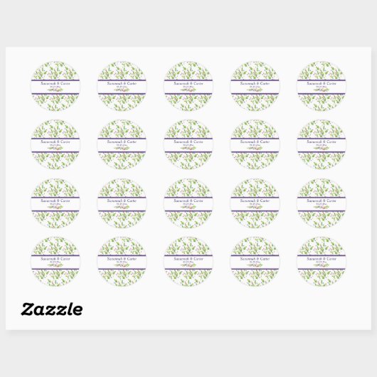 Trendy zomerbloemen bruiloft Sticker (Vel)