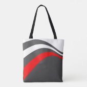 Trendy zomerminimalistische strepen tote bag (Achterkant)