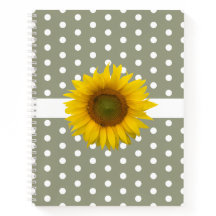 Trendy Zonnebloem Polka Dots Eenvoudig Groen
