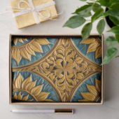 Trendy zonnebloemen mooi Collectie Tissuepapier (Geschenk)