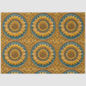 Trendy zonnebloemen mooi Collectie Tissuepapier (Voorkant)