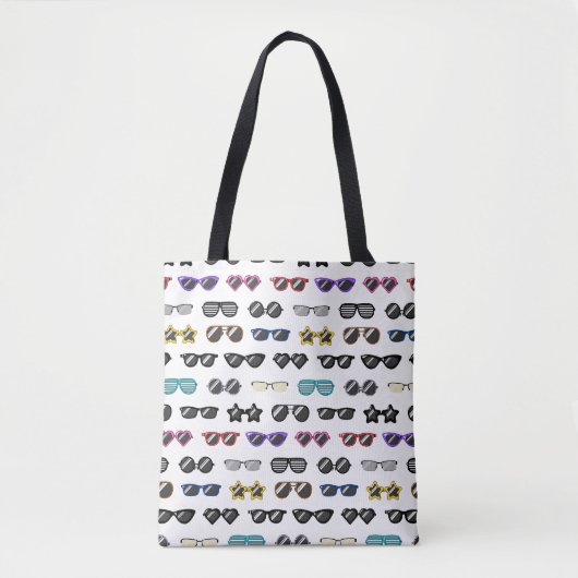 Trendy zonnebril Patroon Canvas tas – Modieus (Voorkant)