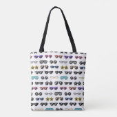 Trendy zonnebril Patroon Canvas tas – Modieus (Achterkant)