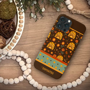 Trendy Zonneschijn Bruin Moderne Naam Inspirivity Case-Mate iPhone Case