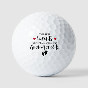 Trendy zwangerschap onthult voor nieuwe grootouder golfballen