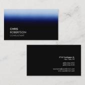 Trendy Zwart Blauw Aantrekkelijk Visitekaartje (Voorkant / Achterkant)