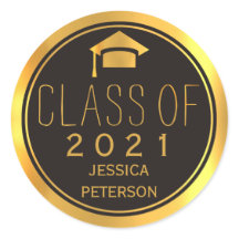 Trendy zwart en goud Klasse van 2016 afstudeerdop