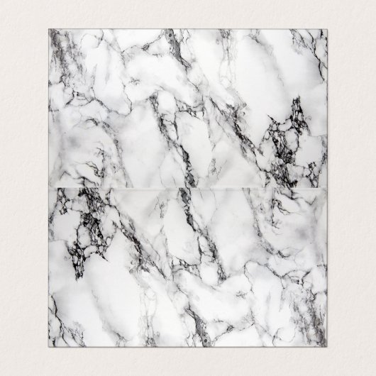 Trendy Zwart & Grijs Marmeren Sieraden Designer Visitekaartje (Binnenkant ongevouwen)