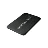 Trendy zwart monogram stijlvol badmat (Gekanteld)