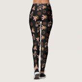 Trendy zwart patroon leggings (Achterkant)