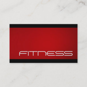 Trendy Zwart Rode Fitness Sport Visitekaartje