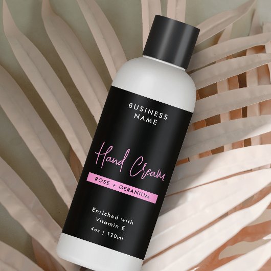 Trendy Zwart & Roze 4 OZ Cosmo Fles Wrap Label